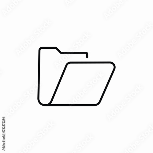open folder icon sign vector