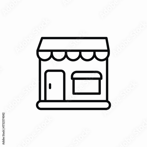 store shop icon sign vector