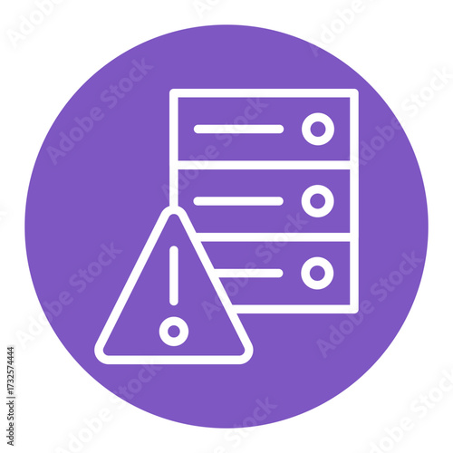 Database Alert Vector Icons