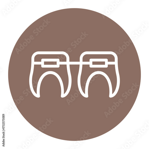 Tooth Braces Vector Icons