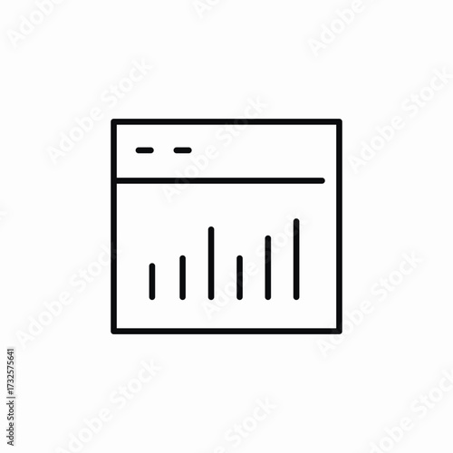 website analytics icon sign vector
