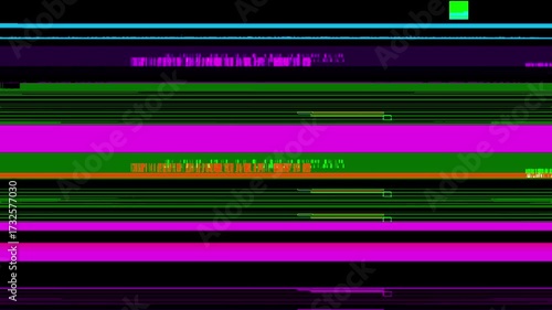 Damage Glitch Transition. A vertical tear and strobe effect. Use to represent extreme shock or a sudden memory flashback moment.