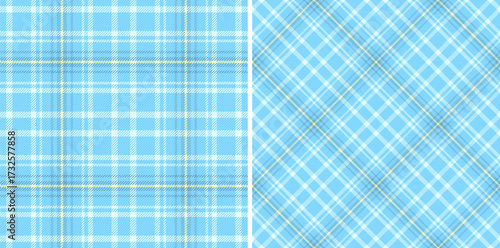 Pastel plaid patterns with light blue hues and fine check textures. Perfect for backgrounds, textiles, or seasonal designs. Cozy and timeless.
