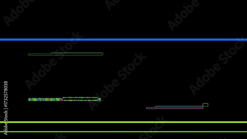 Damage Glitch Transition. Horizontal pixel shift and color separation. Excellent for a fast, aggressive cut in an opener or trailer.