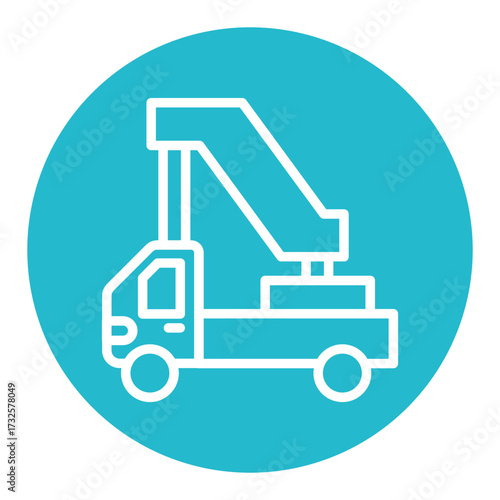 Ladder Truck Vector Icons