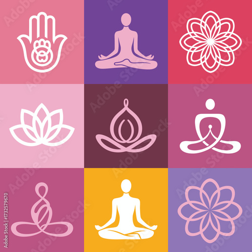 A captivating array of elegant spiritual symbols reflecting tranquility, relaxation, and holistic wellness, revealing pathways toward inner peace and self-discovery for viewers.