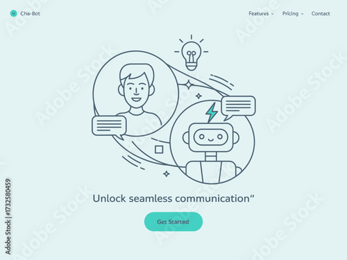 This image portrays the interaction between a human and an AI assistant, emphasizing the seamless communication possible through modern technology in everyday interactions.
