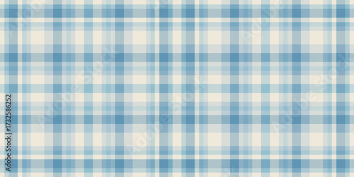 Classic blue  white plaid. Evokes comfort and tradition. Ideal for backgrounds, textiles, or design projects needing a timeless, versatile texture.