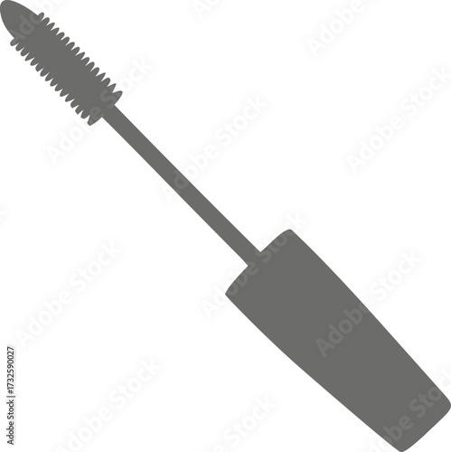 black mascara brush vector illustration