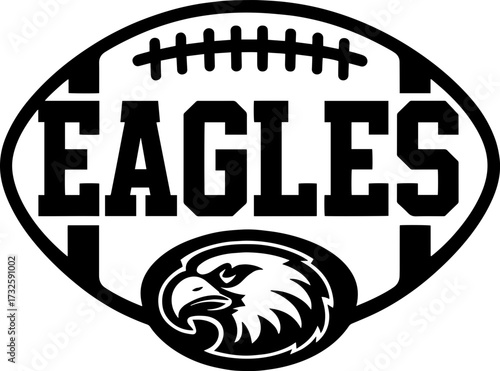 Eagles Football SVG Cut Files for Cricut & Silhouette