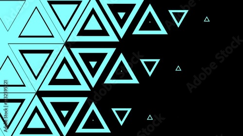 Double Triangle Transition. A slow, dissolving reveal with subtle light refraction. Ideal for a dramatic narrative or emotional scene change.