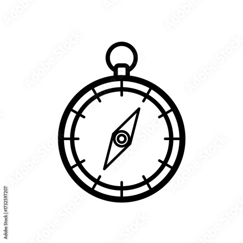 Compass -line vector icon