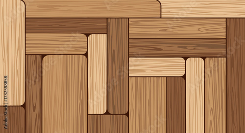 Seamless Wood Texture Pattern, Natural Grain Close-up, Elegant Parquet Flooring Design, Interior Decor Inspiration, Warm Earth Tones