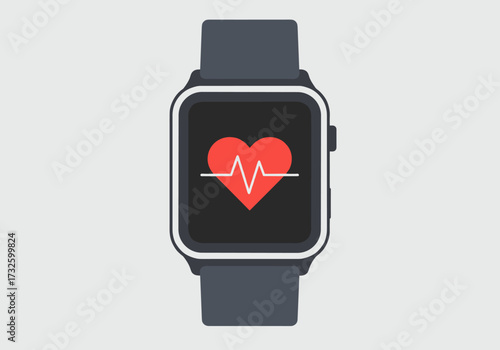 Health monitoring smartwatch technology digital device modern environment view wellness concept