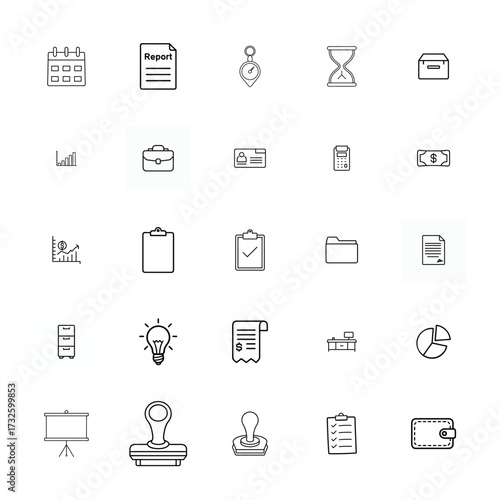 business icons set