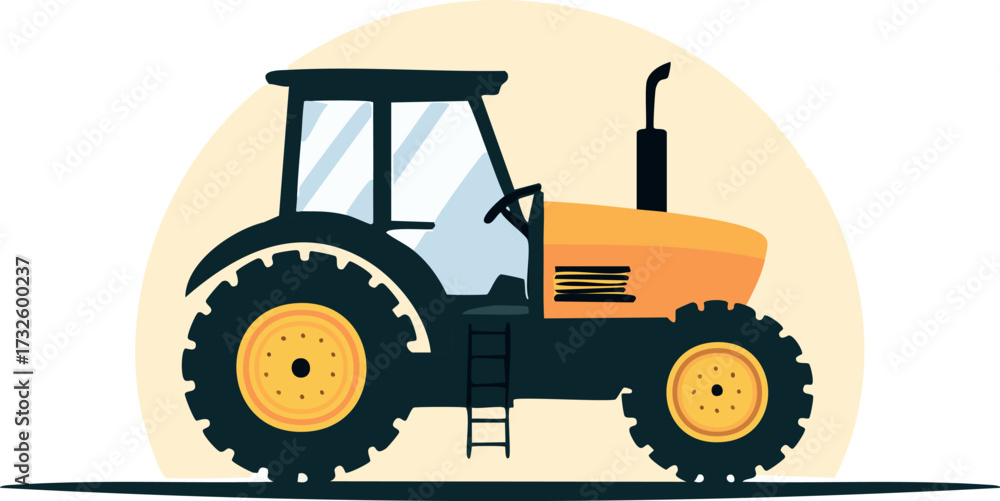 Obraz premium tractor, agriculture, farm, red, toy, equipment, machine, machinery, agricultural, vehicle, old, transport, isolated, green, farming, field, wheel, transportation, car, industry, engine, model, farmer