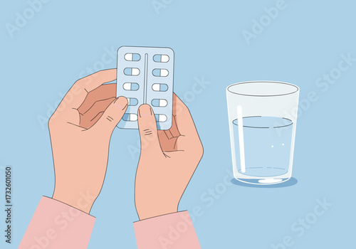 Taking medication home digital calm environment view health awareness