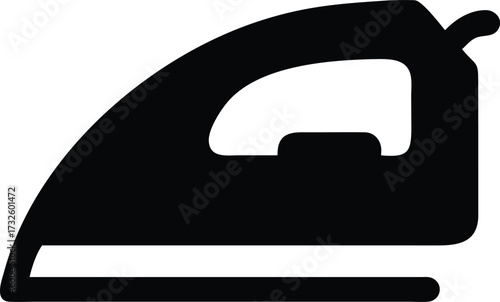 electric iron machine silhouette