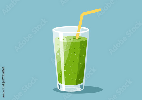 Refreshing green smoothie drink kitchen beverage minimalist design healthy lifestyle choice