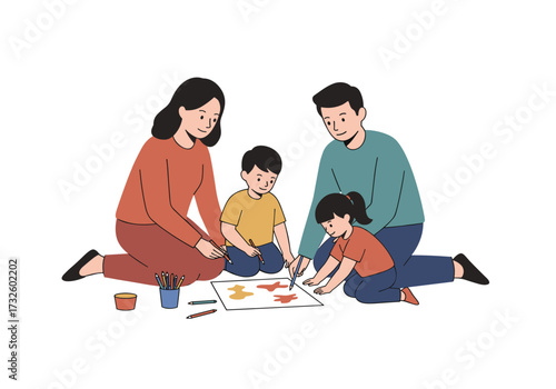 Family day at home creative activities for kids family bonding playful environment happy moments