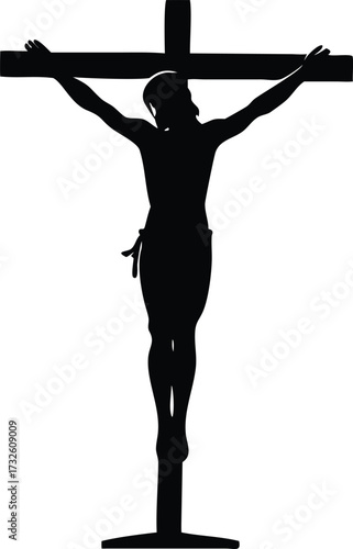 jesus christ on cross silhouette