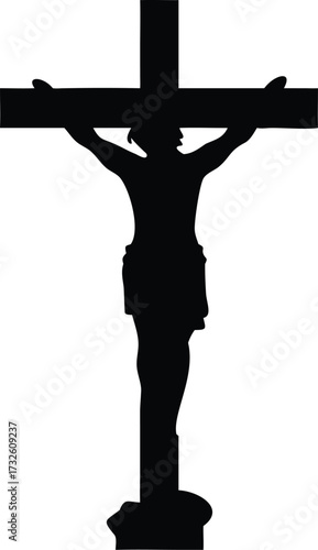 jesus christ on cross silhouette