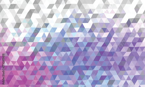 Abstract Geometric Pattern of Pink Purple and Gray Triangles