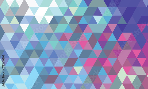 Blue Purple Pink Geometric Triangle Abstract Background Gradient