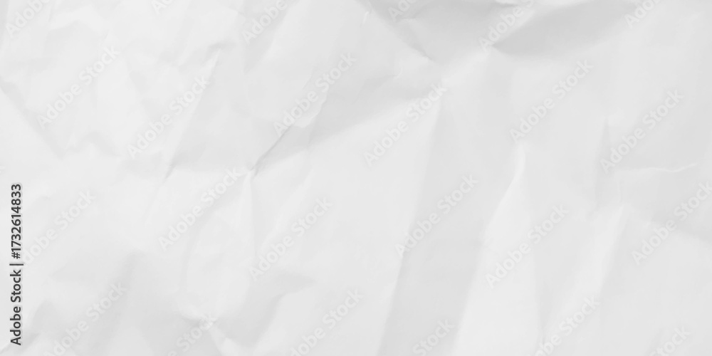 Obraz premium Closeup of white crumpled paper for texture background.
