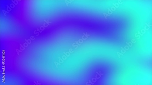 Bright blue cyan abstract liquid gradient flow motion background