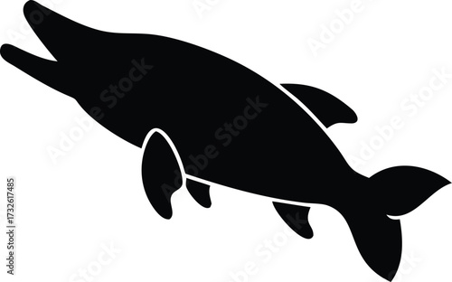 pike fish silhouette