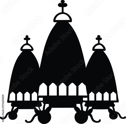 rath yatra silhouette