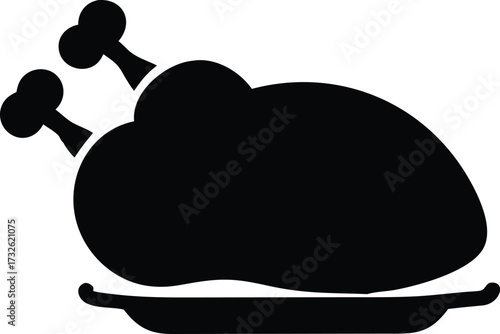 roasted turkey silhouette