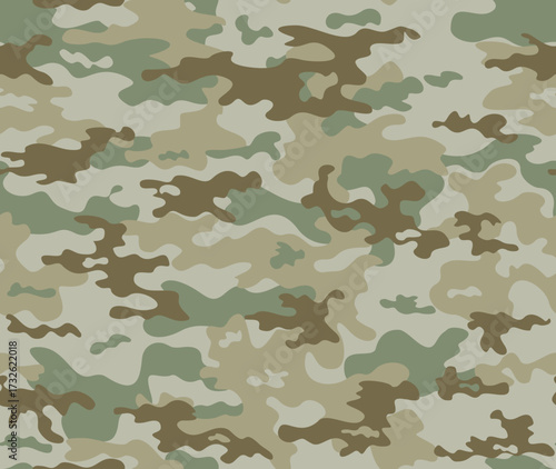 
Classic army camouflage seamless pattern, military texture for printing