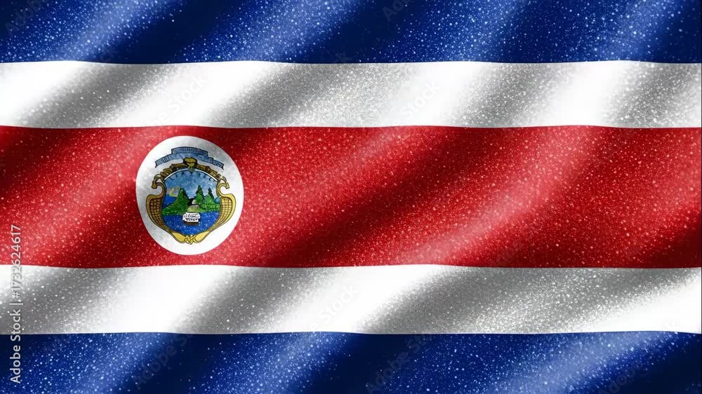 Glittering Costa Rica Flag Wallpaper - This video showcases a ...