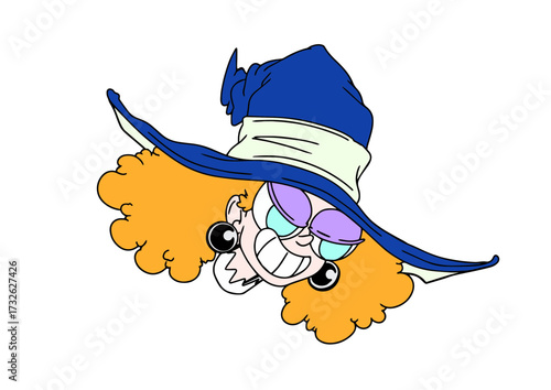 Cute Cartoon Halloween Witch 