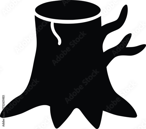 tree stump silhouette