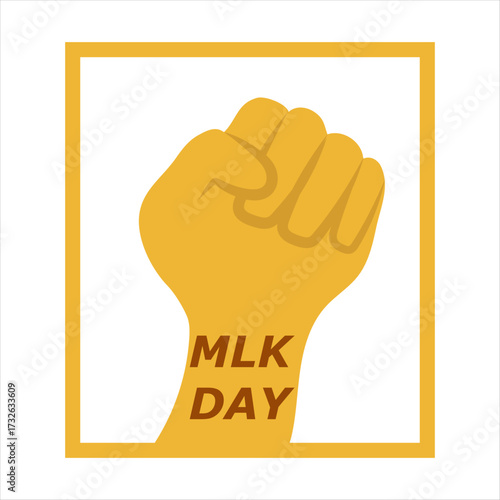 Human hand drawn hand fist vector illustration.