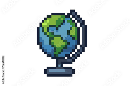 Pixel-style water drop icon with hand symbol, vector cartoon illustration with transparent background, set of water and hand icons for eco-friendly, nature, and hydration concepts