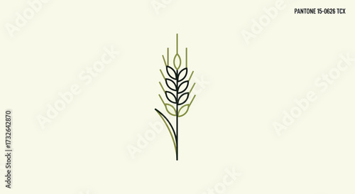 Wheat stalk illustration