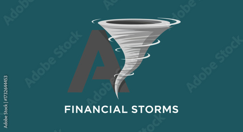 Cartoon tornado graphic
