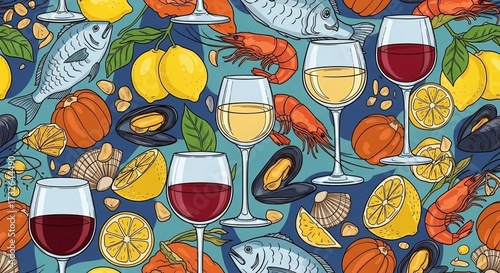 Food Illustration Pack – Colorful Summer and Italian Cuisine