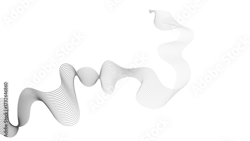 Abstract backdrop with grey wave gradient lines