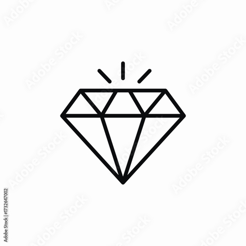 diamond gem icon sign vector