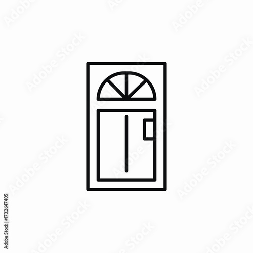 entry home icon sign vector