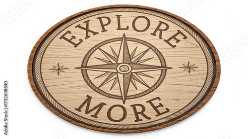 Explore More Compass Wood Carving wind rose navigation