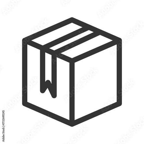 vector illustration of a cube box contents 