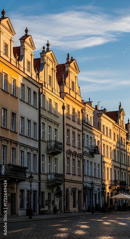 Fototapeta premium Historic European City Buildings.