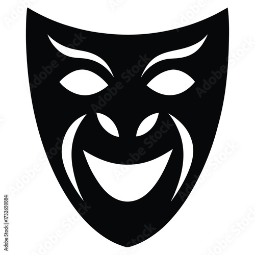theater mask  drama  vector icon