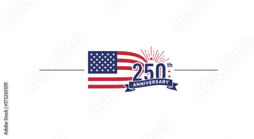 Usa flag 250th anniversary patriotic stars